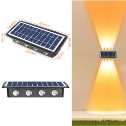 20 Watt Solar Güneş Enerjili Duvar Aplik Led Aydınlatma - Thumbnail